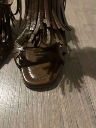 Sandali Prada marroni tacco 37