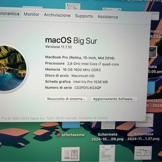 MacBook Pro 2014 Argento e Rosa