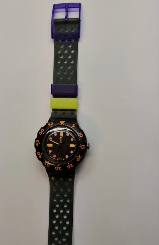 Orologio Swatch Nero e Verde