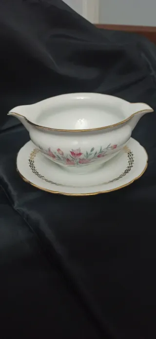 Set Limoges Salsera y Legumbrera Porcelana
