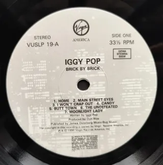 LP 1990 🇪🇺 IGGY POP - BRICK BY BRICK