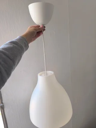 Lámpara colgante blanca