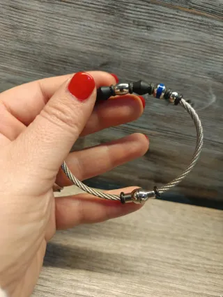 Bracciale uomo con chiusura magnetica