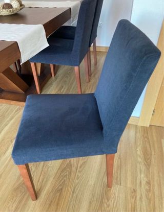 Mesa Comedor Madera + 6 Sillas Oscuras