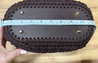 Borsa uncinetto punto stella grigia