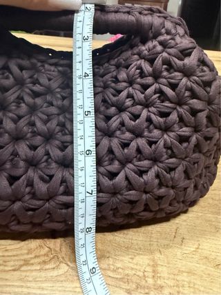 Borsa uncinetto punto stella grigia