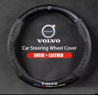 Funda Volante Volvo Suede + gamuza  fibra carbono