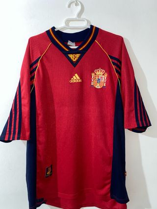 Camiseta de fútbol España Adidas 1998/1999 Talla L