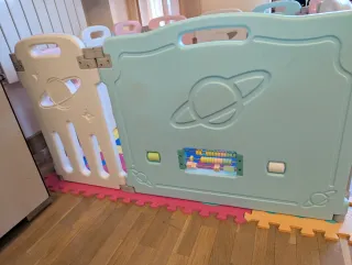 Valla infantil plegable 120x120 cm