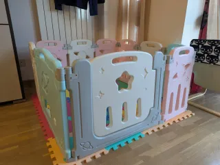 Valla infantil plegable 120x120 cm