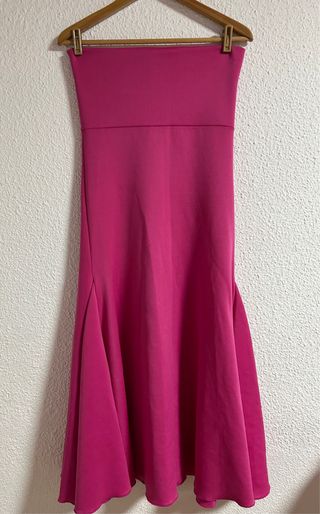 Falda flamenca fucsia poliéster