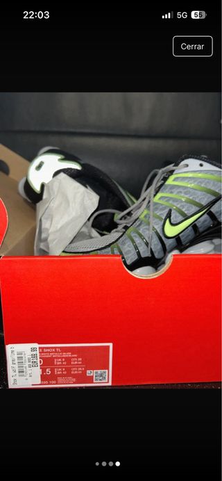 Zapatillas Nike Shox R4 Gris y Verde