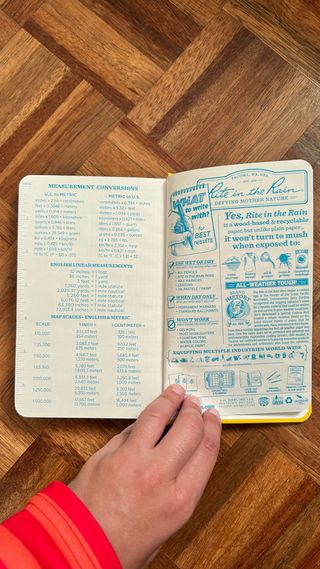 Caderno Rite in the Rain