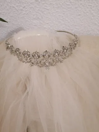 Véu de noiva branco