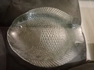 Plato decorativo cristal pez