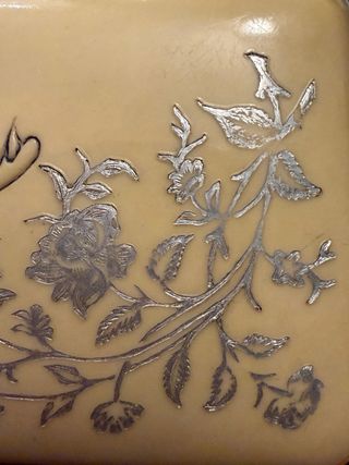 Portamonete Bachelite Antico Lourdes Anni '20