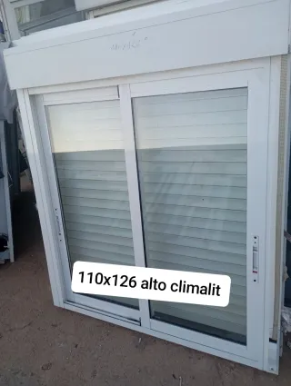 Ventana aluminio 150x140 alto climalit