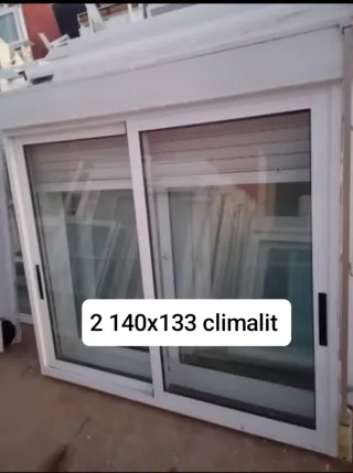 Ventana aluminio 150x140 alto climalit