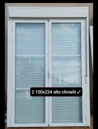 Ventana aluminio 150x140 alto climalit