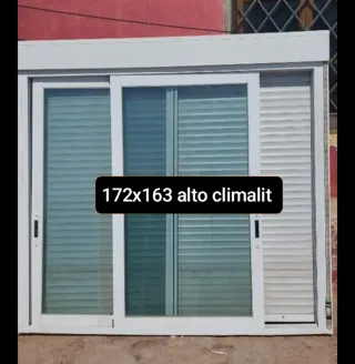 Ventana aluminio 150x140 alto climalit