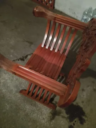 Antica Poltrona Savonarola in Legno