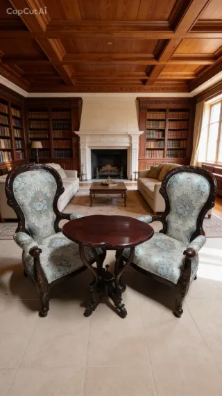 Sillones de caoba estilo abuelo