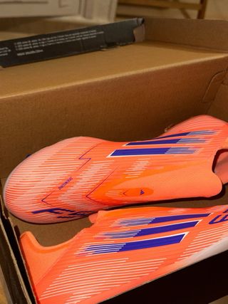 Botas fútbol Adidas F50 sin cordones Naranja