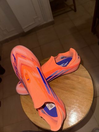 Botas fútbol Adidas F50 sin cordones Naranja