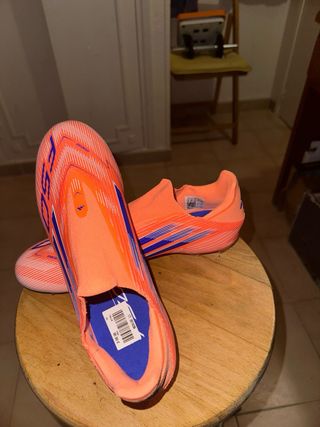 Botas fútbol Adidas F50 sin cordones Naranja