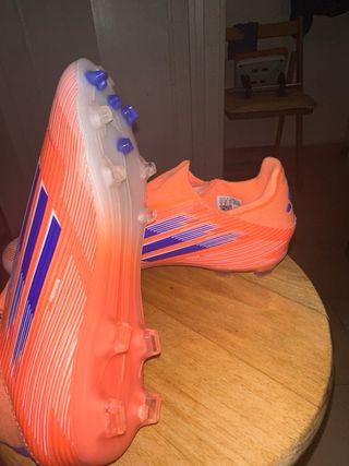 Botas fútbol Adidas F50 sin cordones Naranja