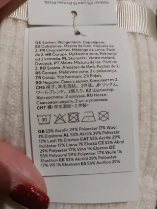 Calcetines H&M Lana y Poliéster Talla 37