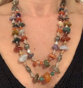 Collana pietre dure multicolor