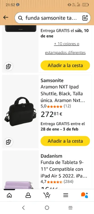 Bolso iPad Samsonite Azul Eléctrico