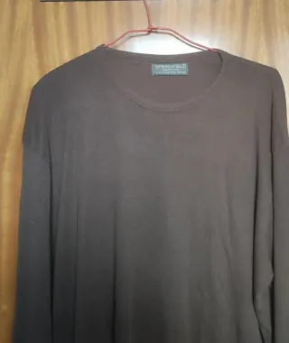 Camiseta Springfield Marrón XXL Manga Larga Básica