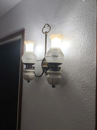 Lámpara de pasillo doble estilo vintage