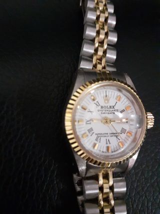 Reloj Rolex Oysterquartz Oro y Plata