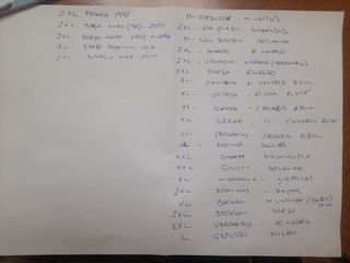 REBAJAS !!! Lote 24 Camisetas Fútbol Vintage 249 €