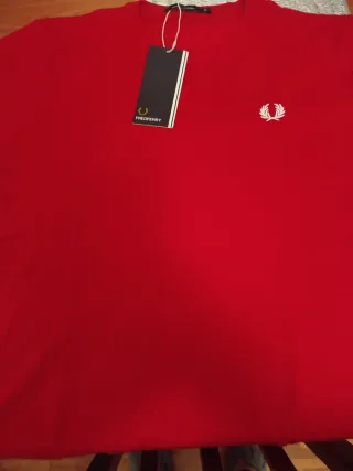 Jersey Fred Perry Roja Talla M