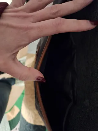 Mochila Wowang gris con detalles marrones