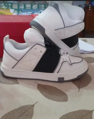 Sneaker Valentino Garavani Pelle Bianco Nero