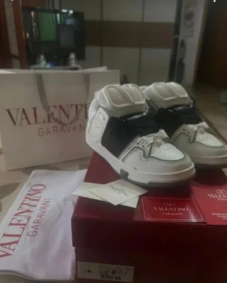 Sneaker Valentino Garavani Pelle Bianco Nero