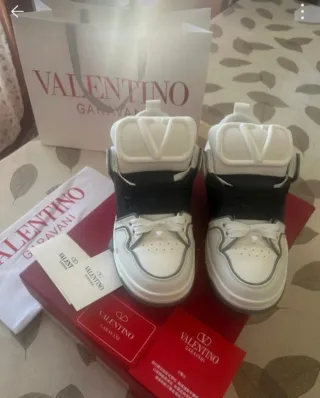 Sneaker Valentino Garavani Pelle Bianco Nero