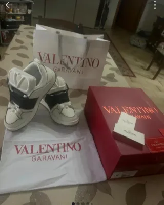 Sneaker Valentino Garavani Pelle Bianco Nero