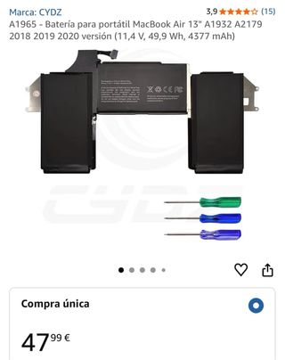 Batería MacBook Air A1965 CYDZ