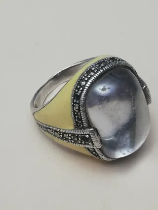 Anillo Plata 925 con Circonitas. Le faltan algunas