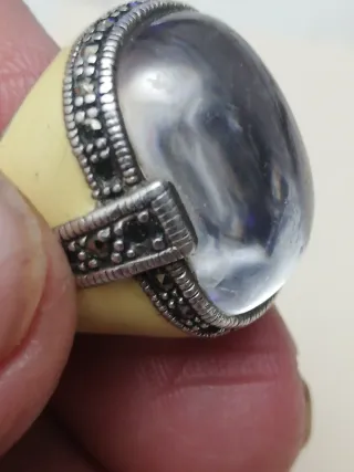 Anillo Plata 925 con Circonitas. Le faltan algunas