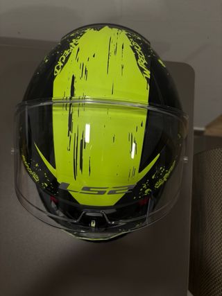 Casco Integral LS2 Negro y Amarillo Talla S