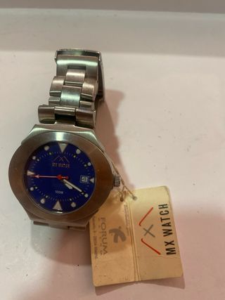 Reloj MX Watch Azul y Plateado