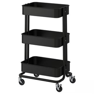 Carrito Auxiliar Metálico Negro IKEA