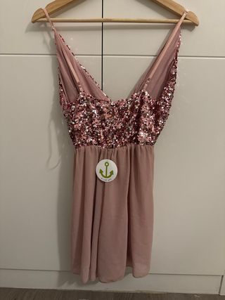 Mono rosa lentejuelas